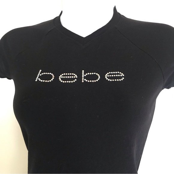 bbsp bebe ,size M , black short sleeves woman’s top - Picture 3 of 15